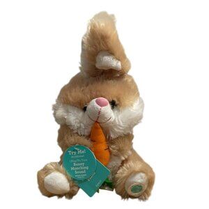 Dan Dee Easter Bunny Rabbit Animated Plush Toy w Carrot Munching Sound SEE VIDEO